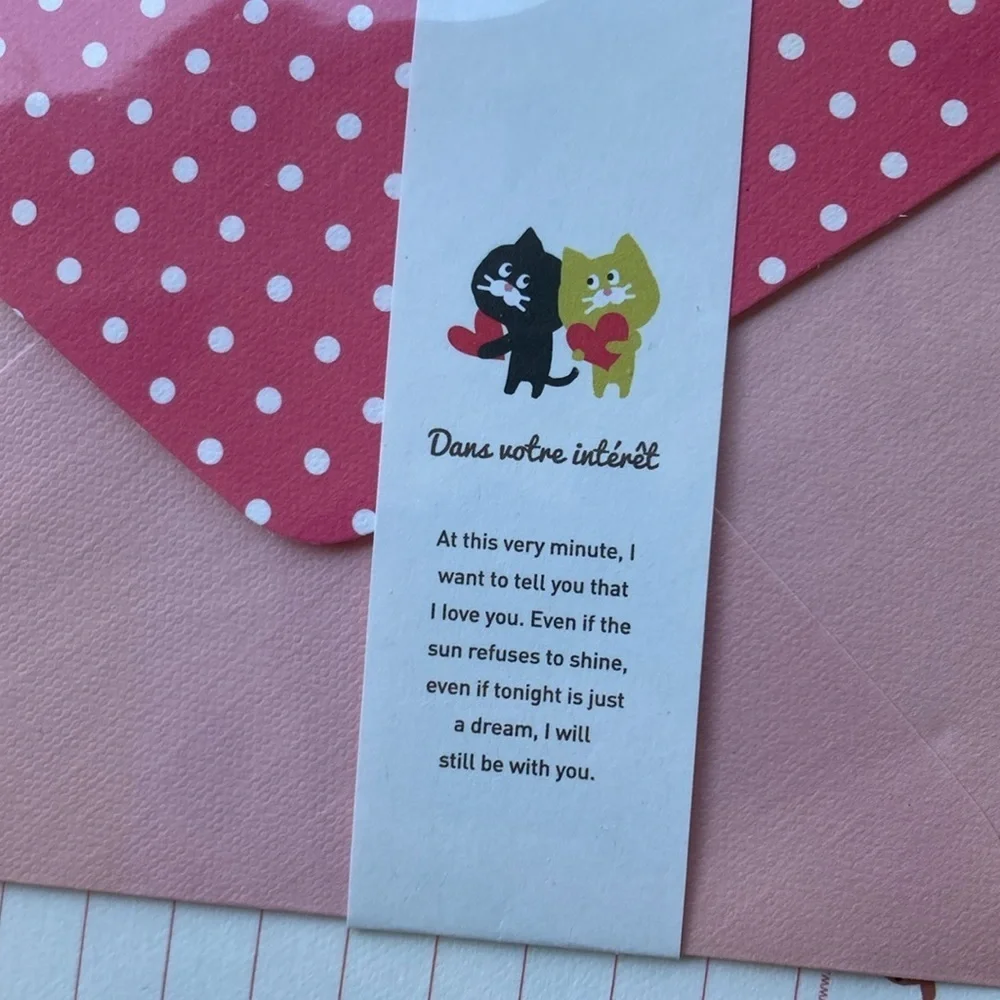 For you 2 cards with envelope I want to tell that I love you
